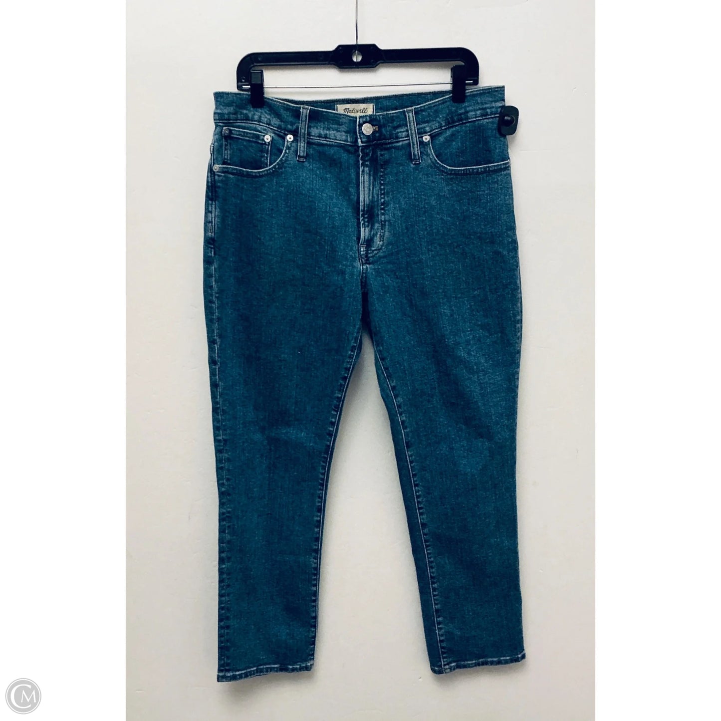 Jeans Straight By Madewell In Blue Denim, Size: 10