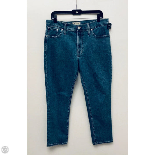 Jeans Straight By Madewell In Blue Denim, Size: 10