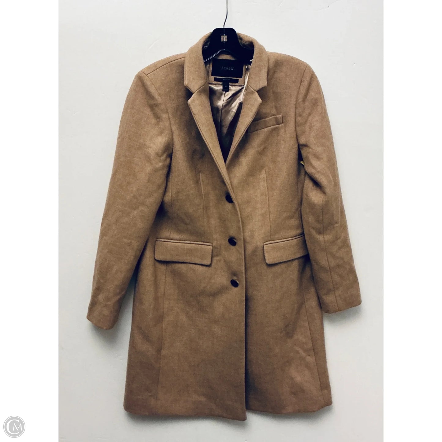 Coat Peacoat By J. Crew In Tan, Size: M