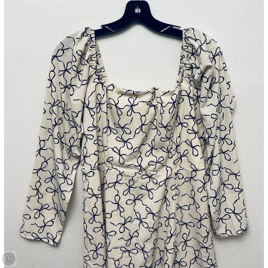 Dress Casual Midi By Abercrombie And Fitch, Size: L