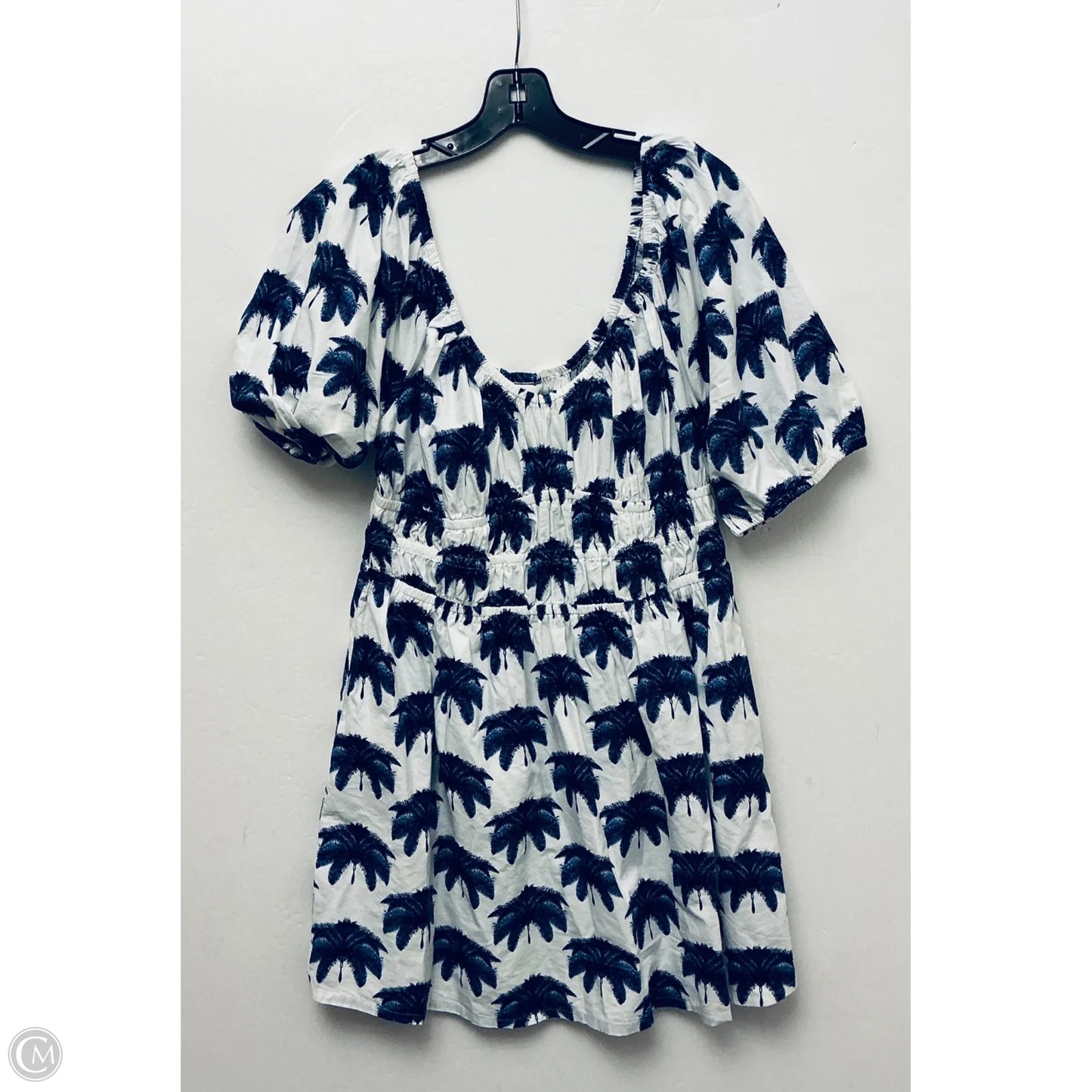 Dress Casual Midi By H&m In Blue & White, Size: M