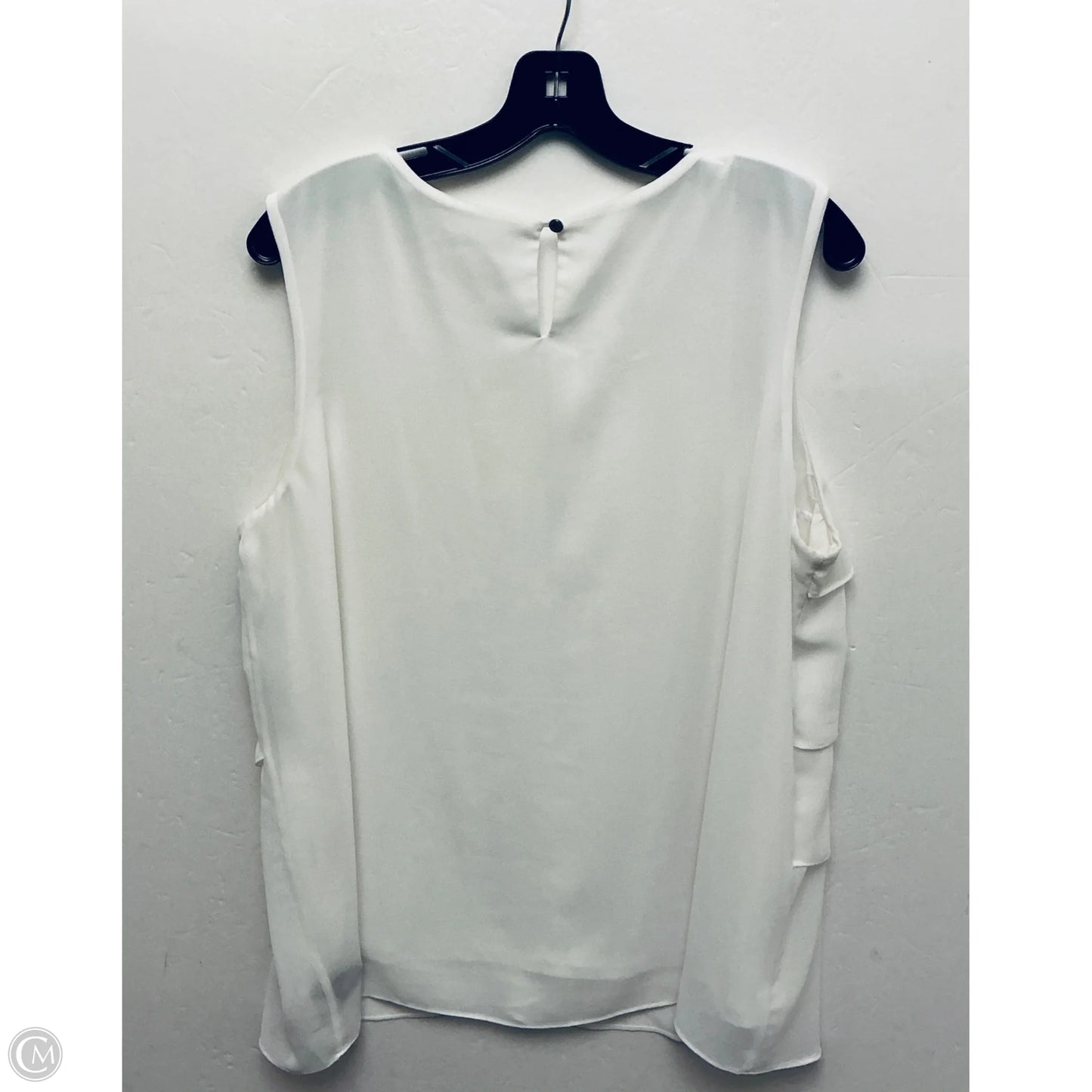 Top Sleeveless By Calvin Klein In White, Size: Xl