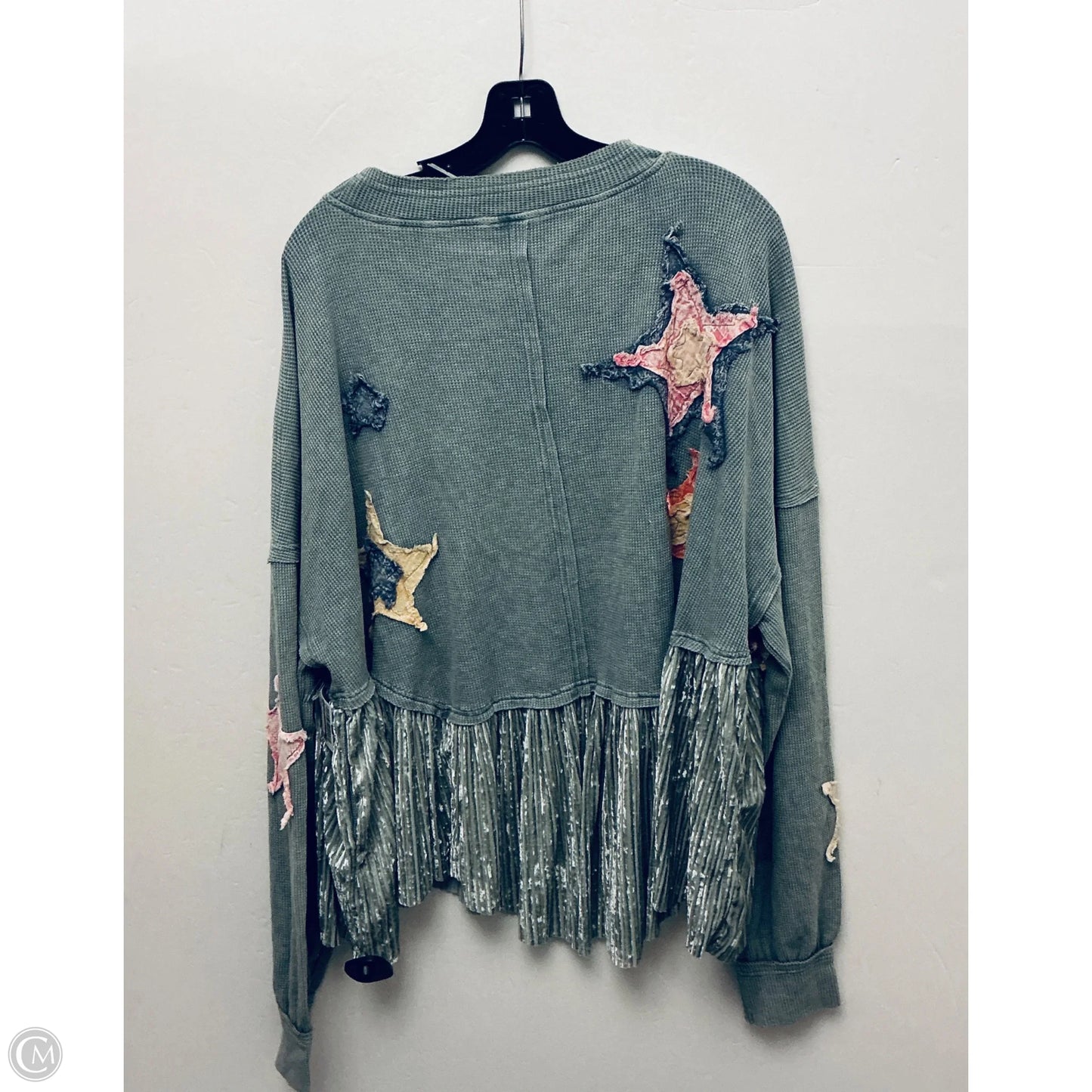 Top Long Sleeve By Oli & Hali In Green, Size: L