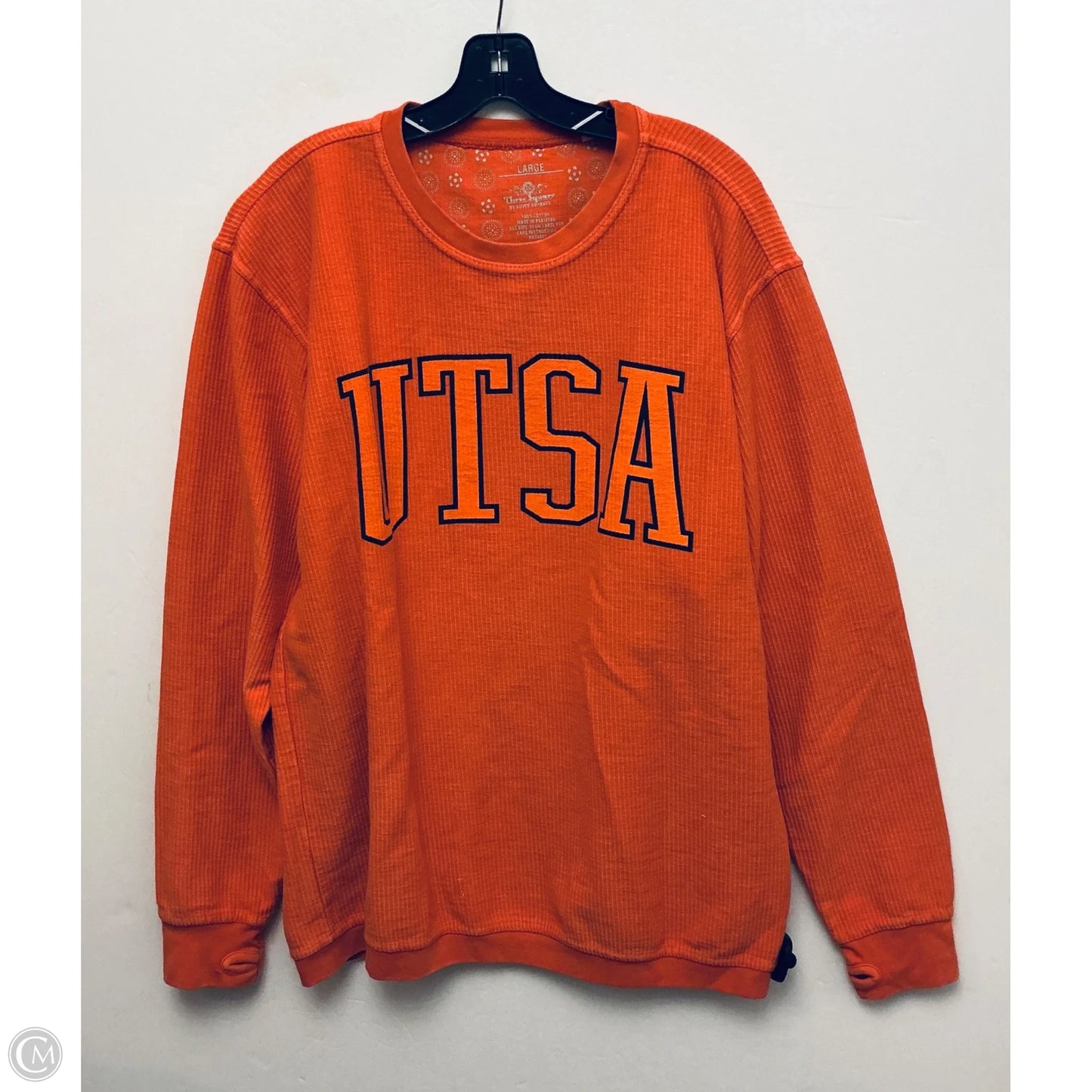 Top Long Sleeve By Clothes Mentor In Orange, Size: L