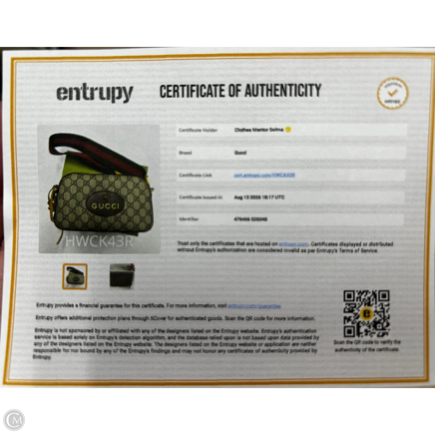 Handbag Luxury Designer By Gucci