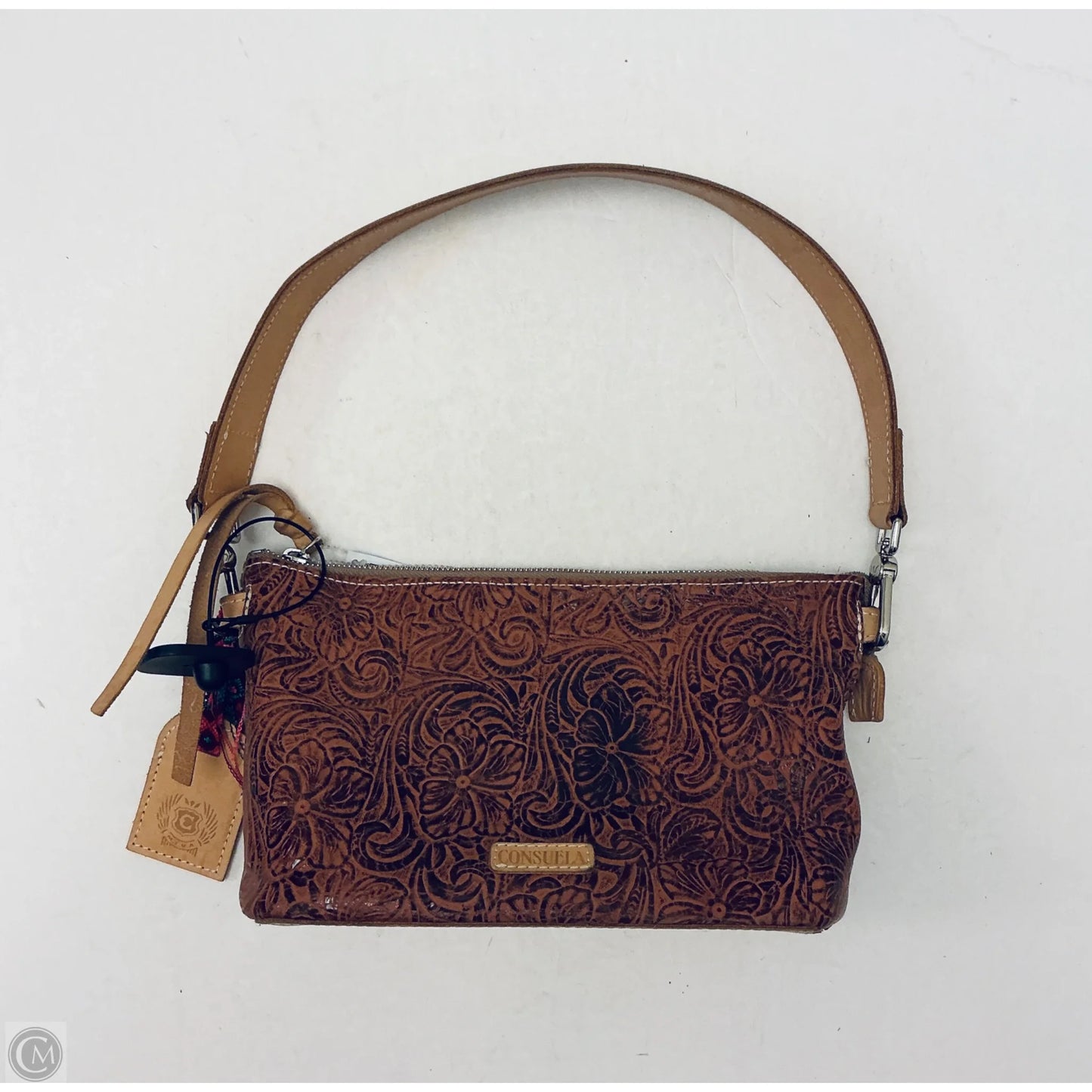 Handbag Leather By Consuela, Size: Small