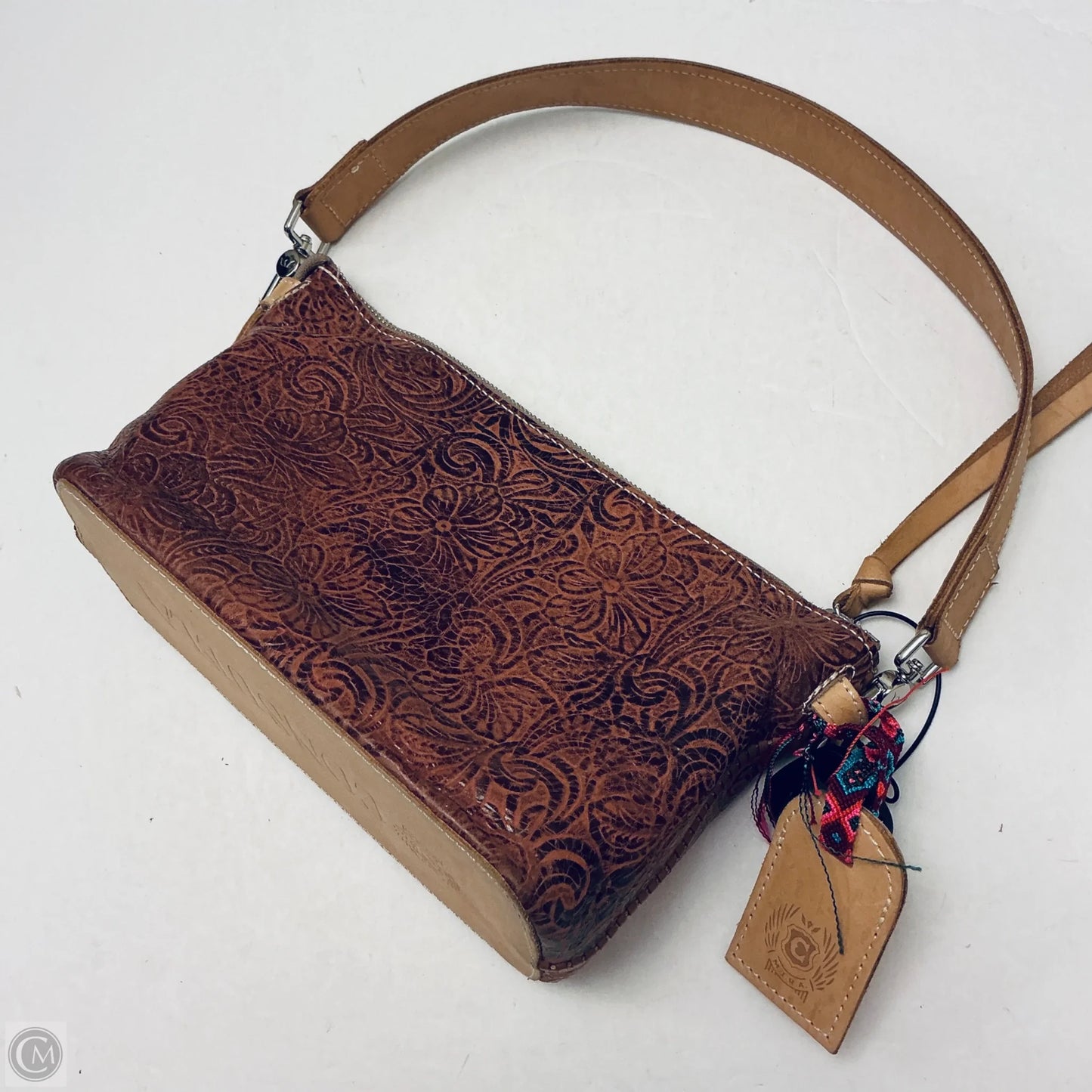 Handbag Leather By Consuela, Size: Small