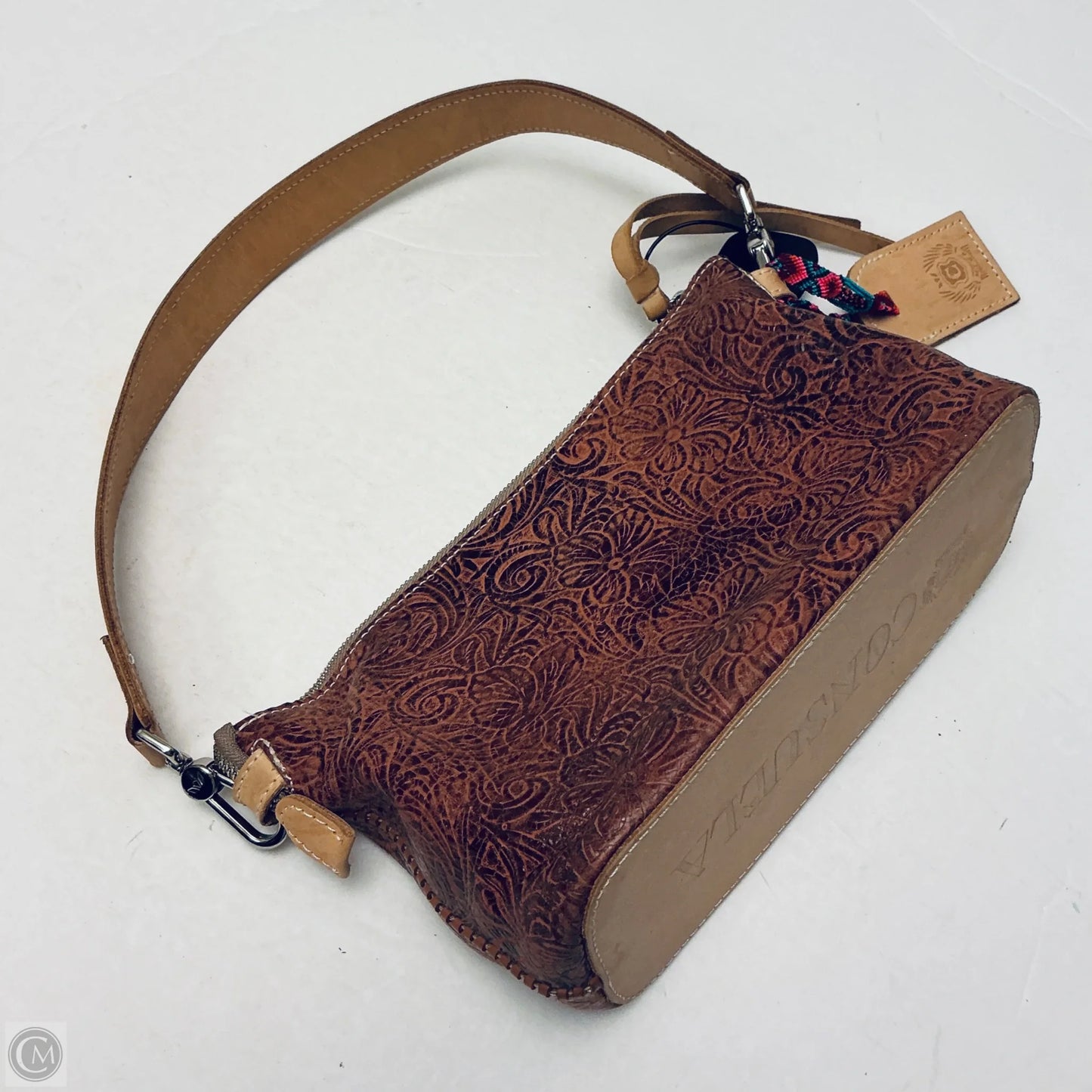 Handbag Leather By Consuela, Size: Small