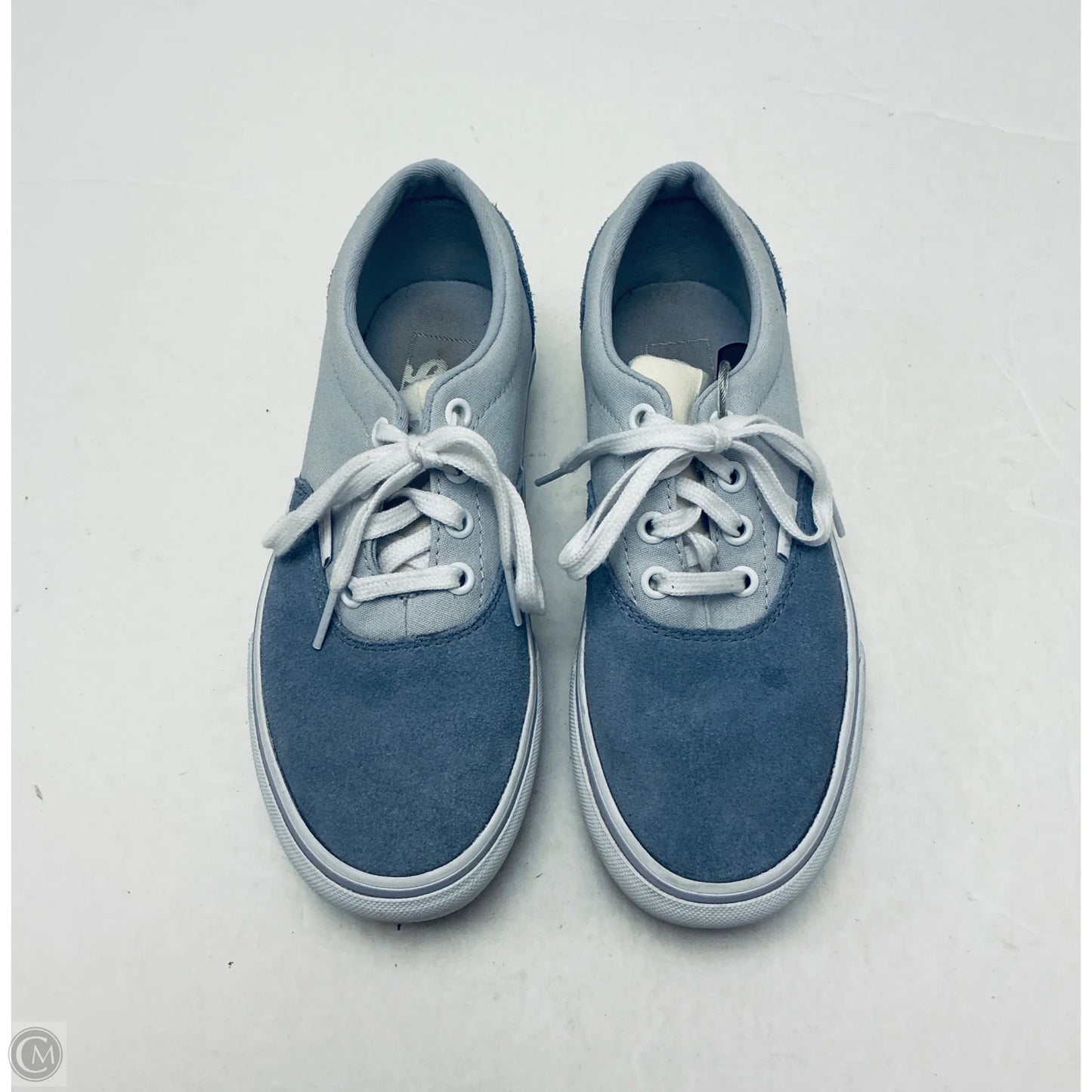 Shoes Flats By Vans In Blue, Size: 6