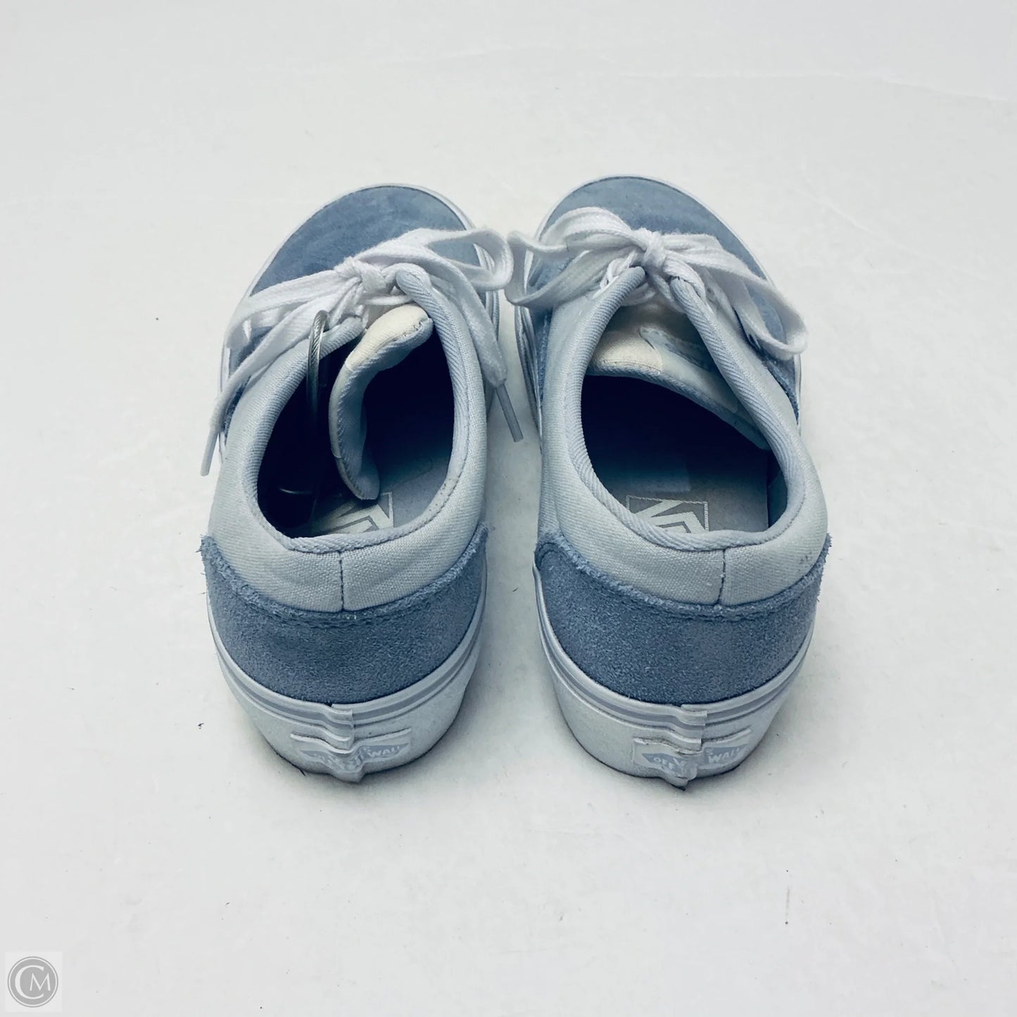 Shoes Flats By Vans In Blue, Size: 6