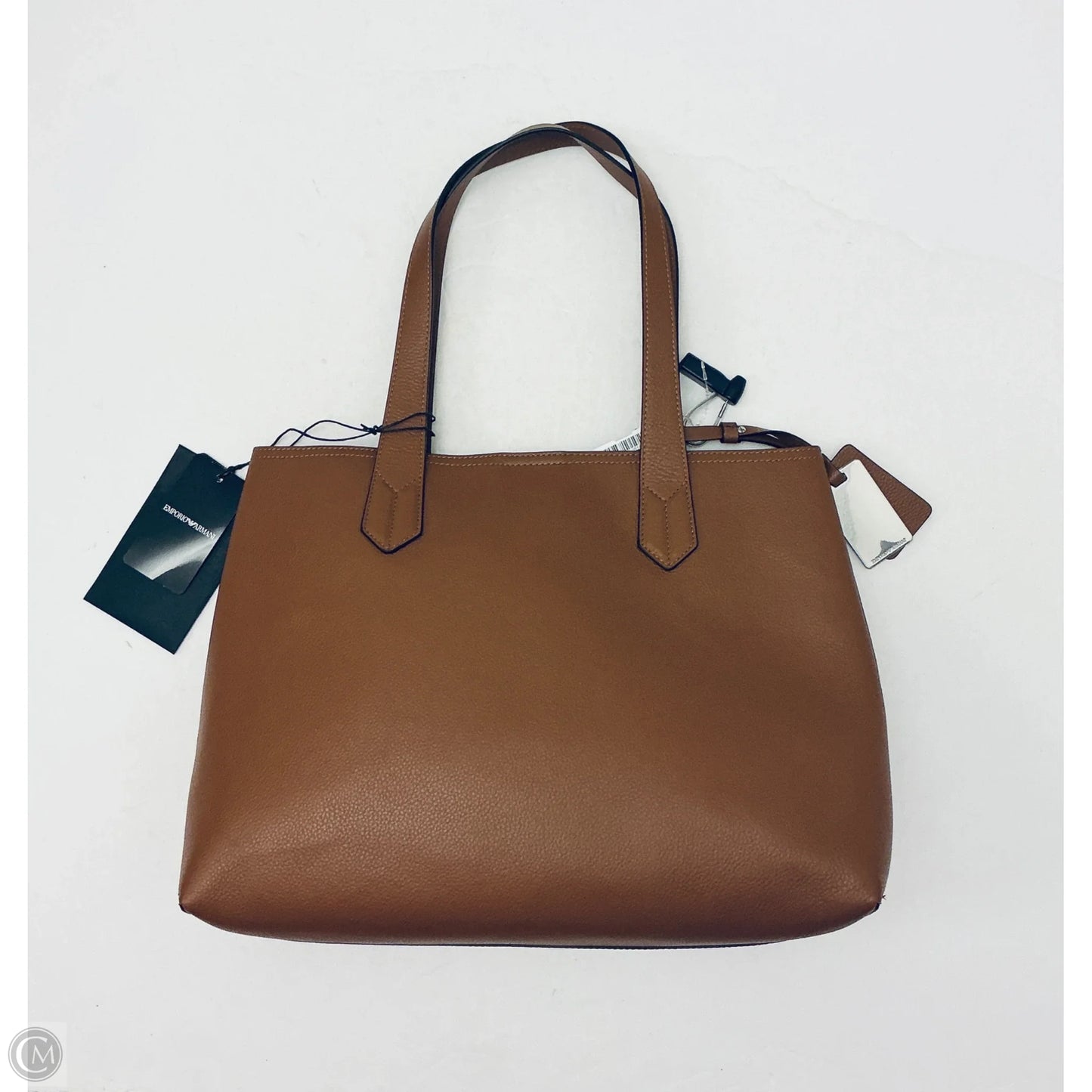 Tote Leather By Emporio Armani, Size: Medium