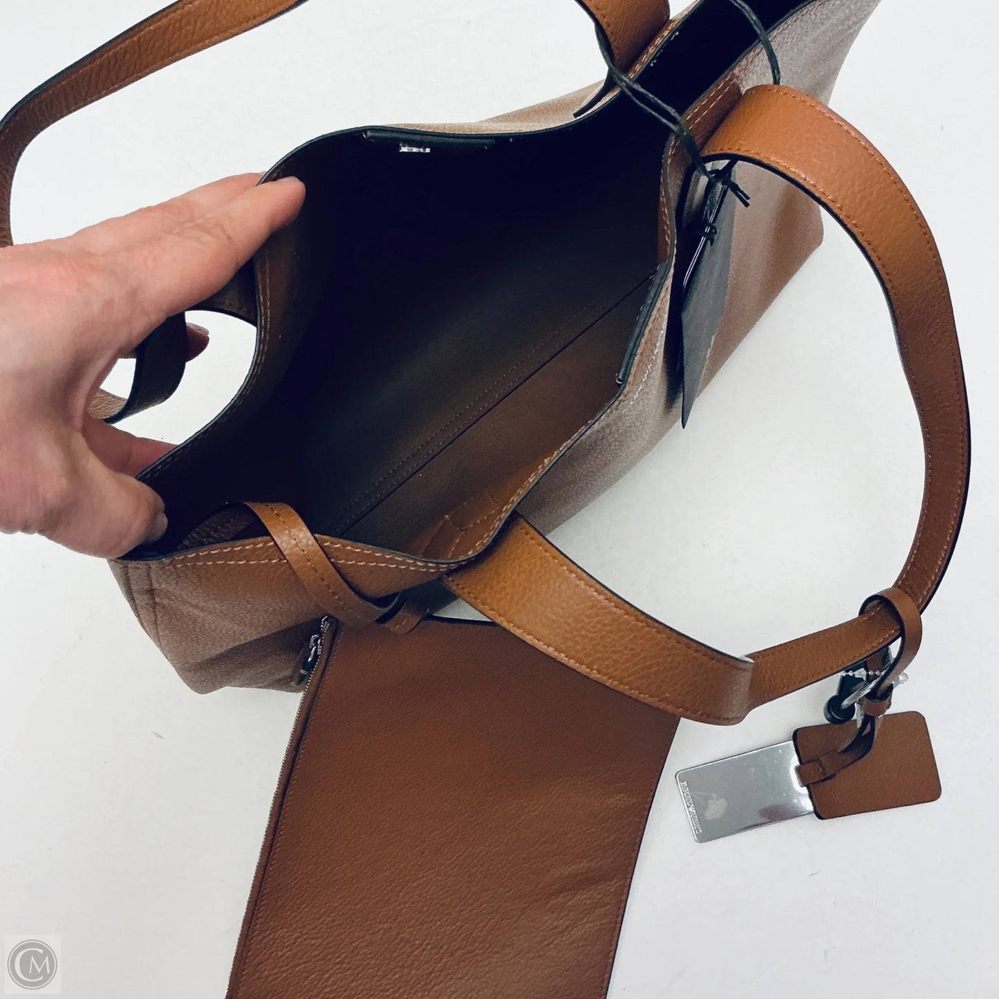 Tote Leather By Emporio Armani, Size: Medium