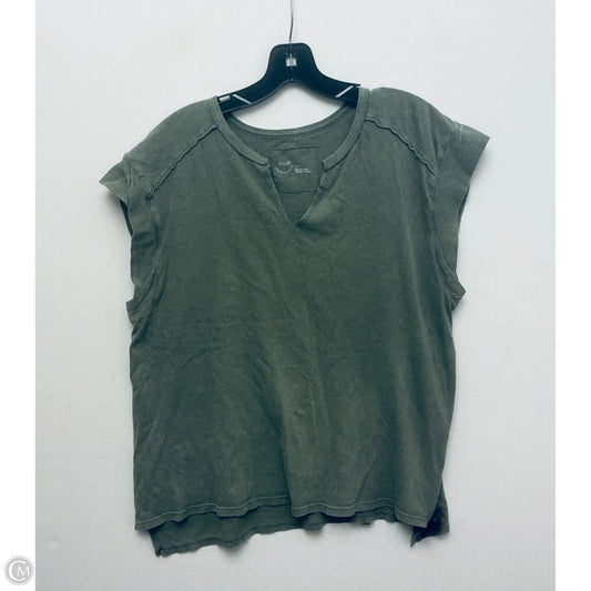 Top Short Sleeve Basic By Aerie In Green, Size: S