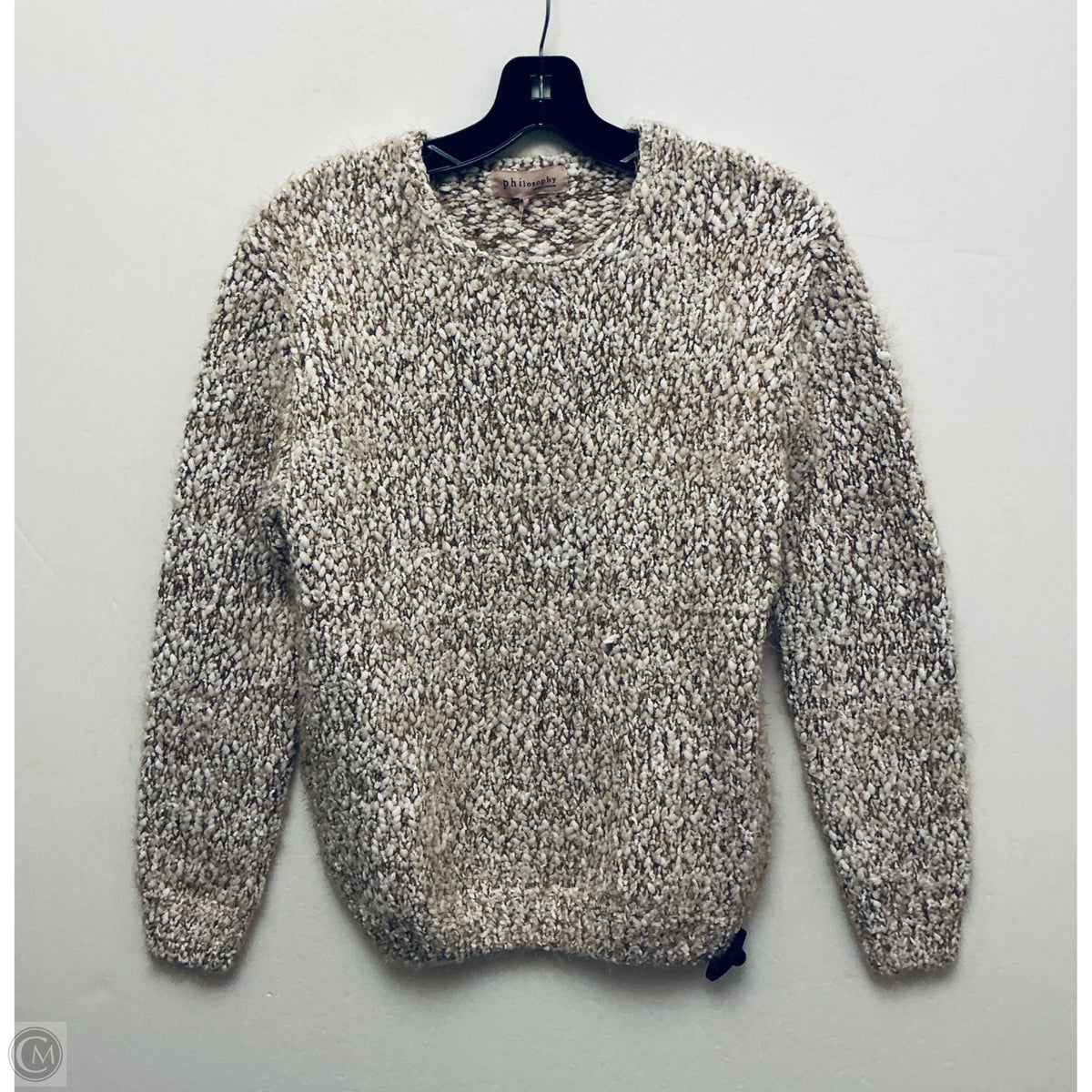 Sweater By Philosophy In Tan, Size: M