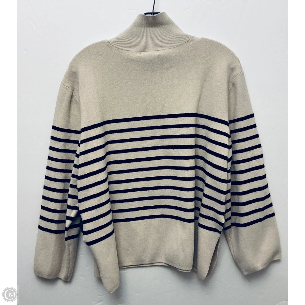 Sweater By H&m In Striped Pattern, Size: L