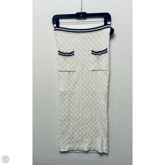 Skirt Midi By Clothes Mentor In White, Size: S