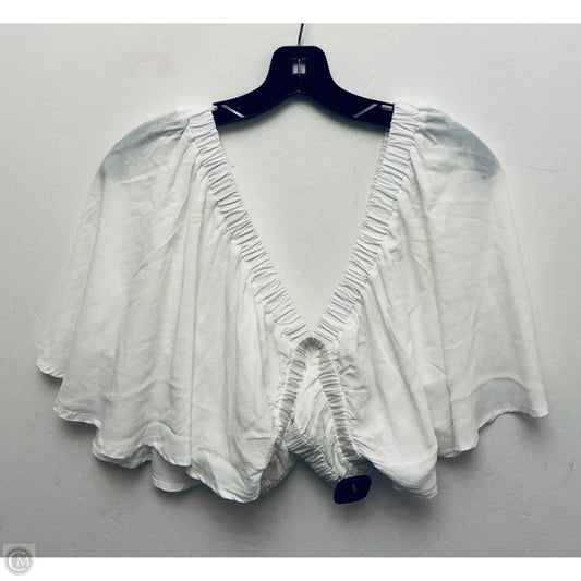 Top Short Sleeve By Clothes Mentor In White, Size: M