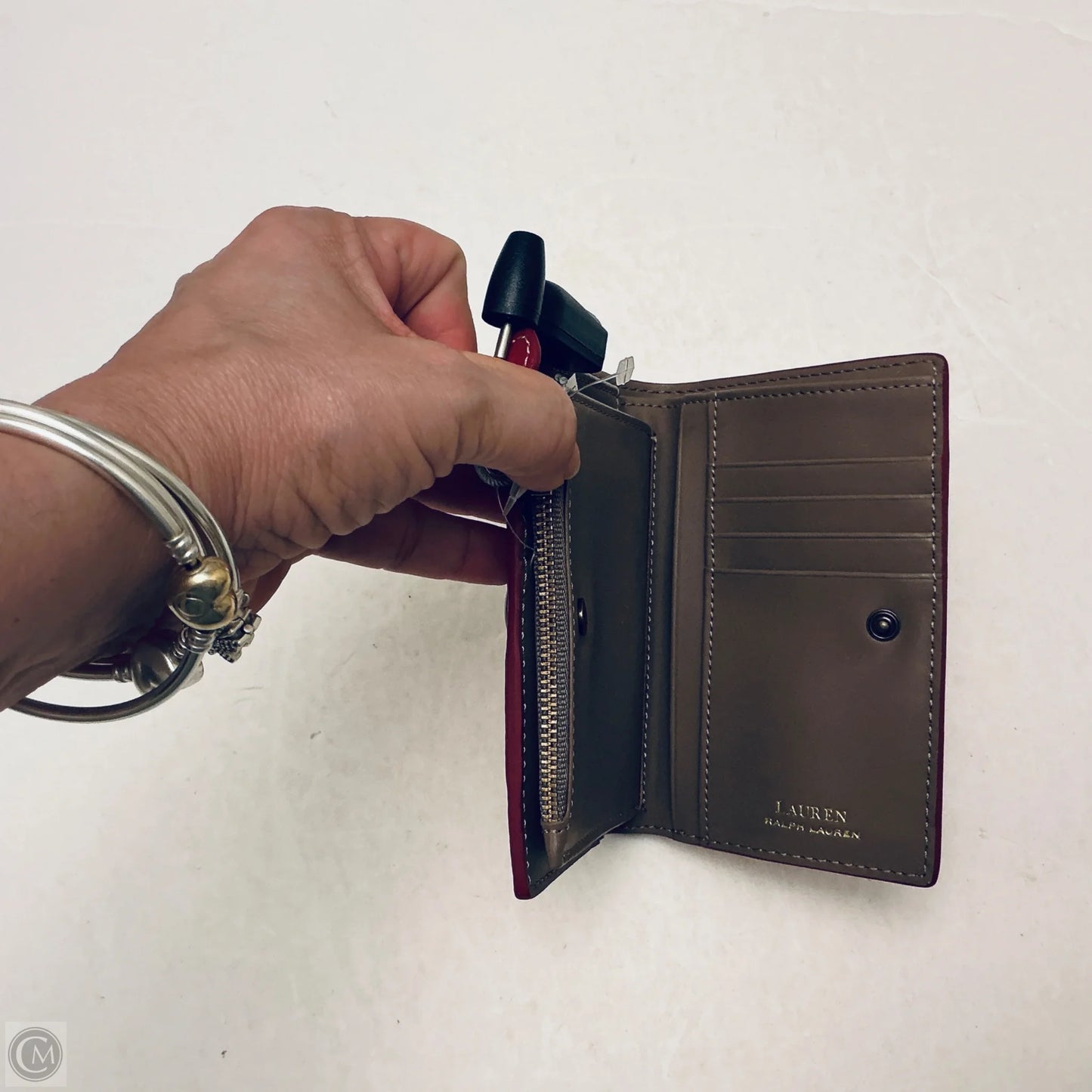 Wallet Leather By Lauren By Ralph Lauren, Size: Medium