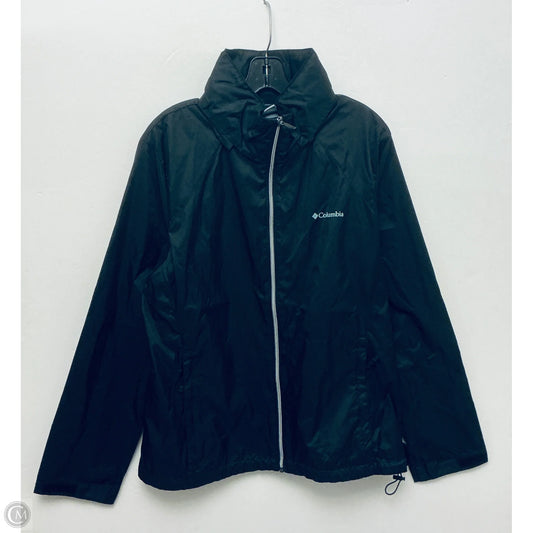 Jacket Windbreaker By Columbia In Black, Size: Xxl