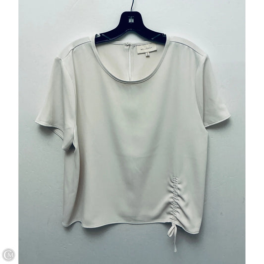 Top Short Sleeve By Melloday In Cream, Size: Xl