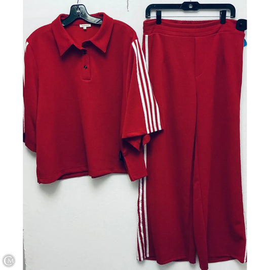 Lounge Set Pants By Jodifl In Red, Size: L