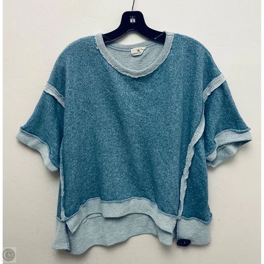 Top Short Sleeve By Urban Daizy In Blue, Size: L