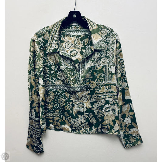 Top Short Sleeve By Pleione In Green, Size: Xl