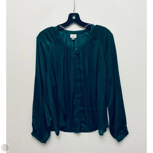 Top Long Sleeve By A New Day In Green, Size: L