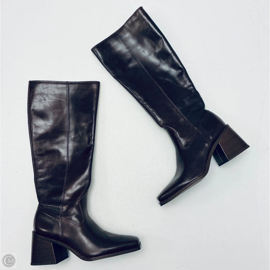 Boots Knee Heels By Vince Camuto In Brown, Size: 8