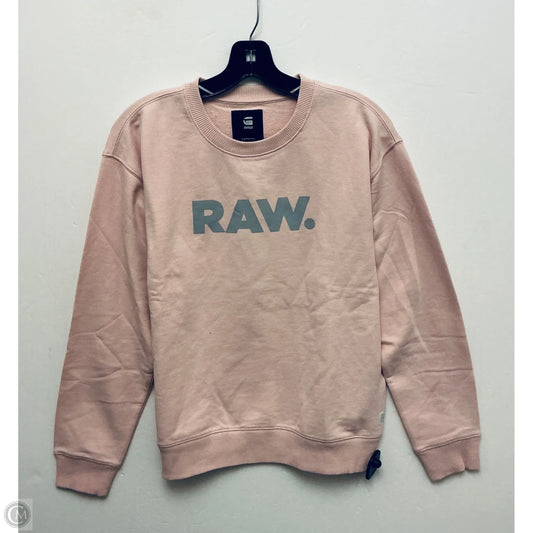 Sweatshirt Collar By Cmb In Pink, Size: L