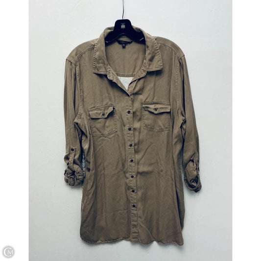 Top Long Sleeve By John Mark In Tan, Size: Xl