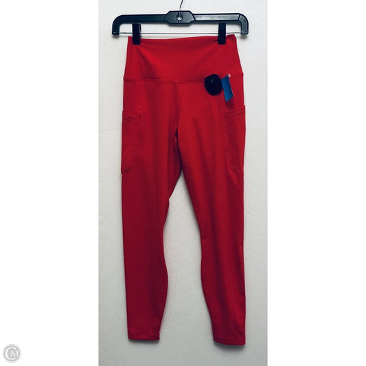 Athletic Leggings By Nike In Red, Size: M