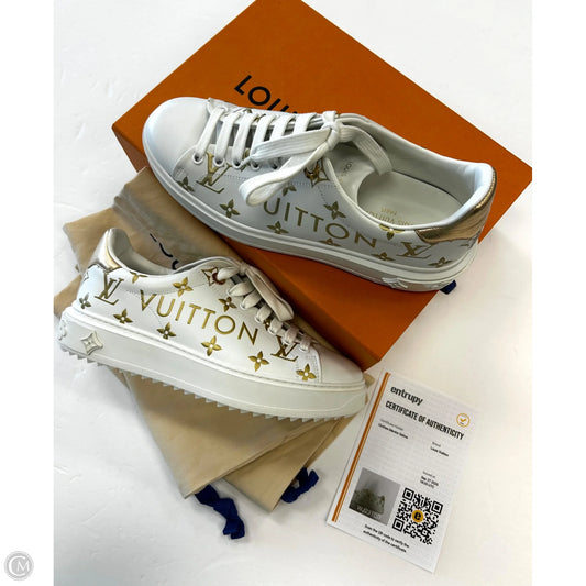 Shoes Luxury Designer By Louis Vuitton In White, Size: 8