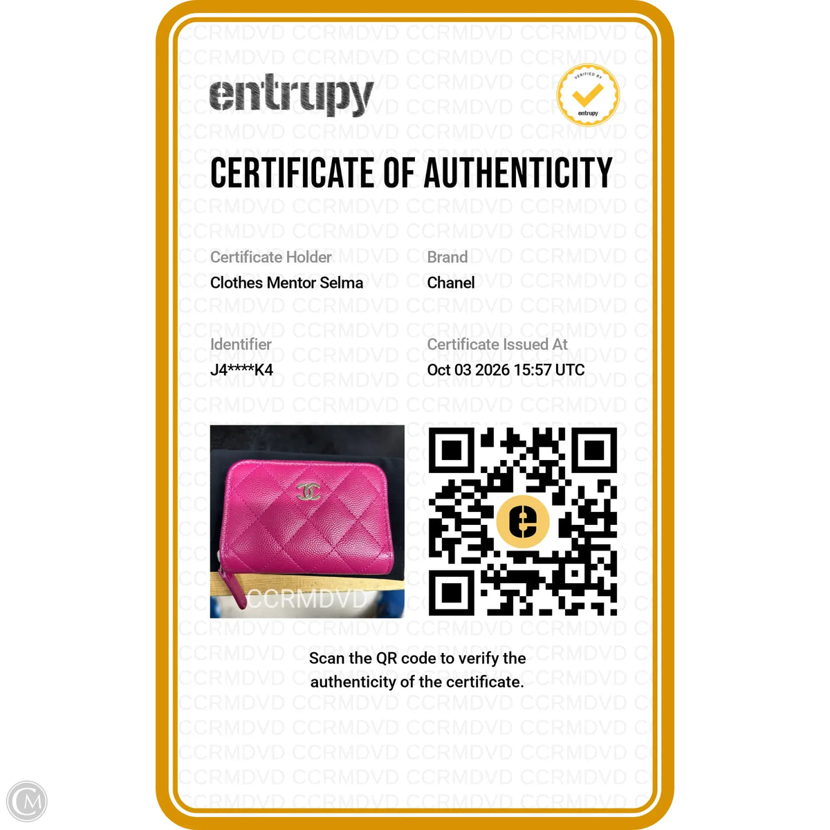 Wallet Luxury Designer By Chanel