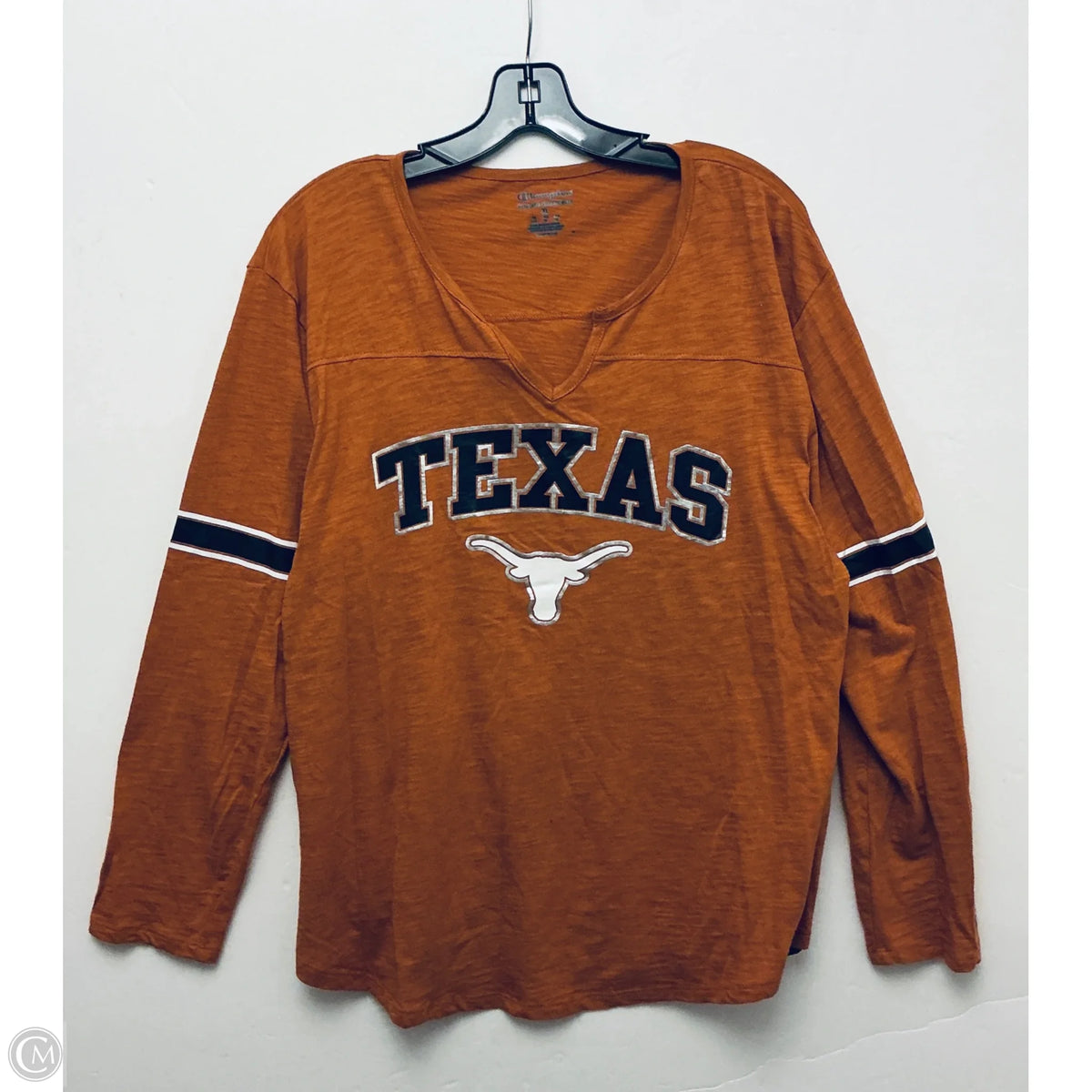 Top Long Sleeve Basic By Champion In Orange, Size: Xl