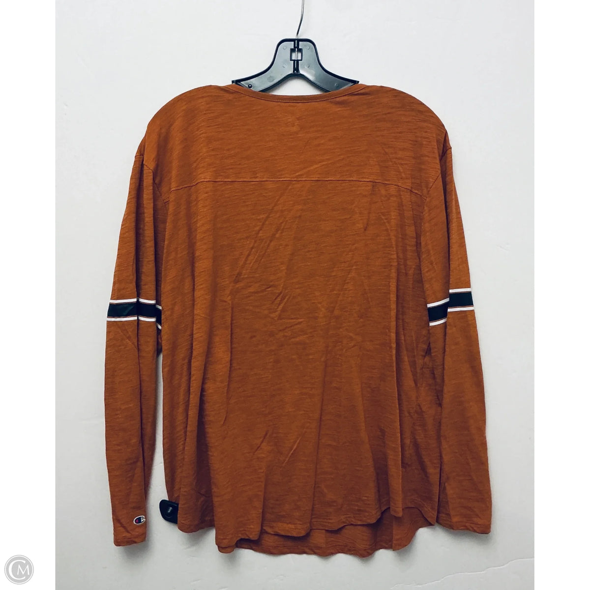 Top Long Sleeve Basic By Champion In Orange, Size: Xl