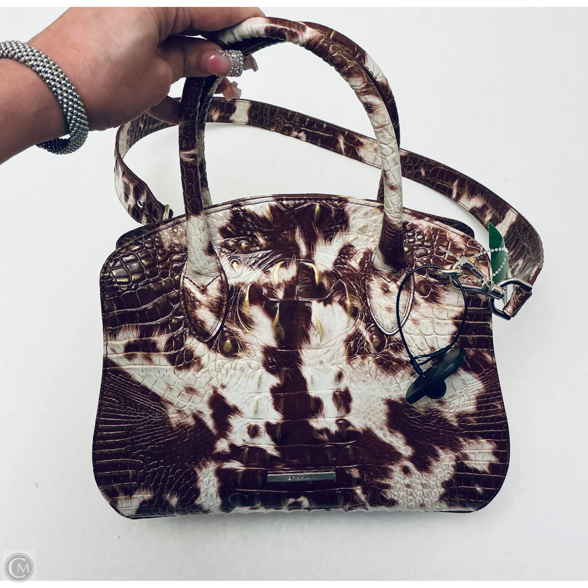 Handbag Designer By Brahmin, Size: Medium