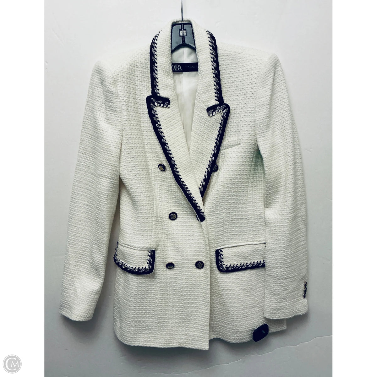 Blazer By Zara In White, Size: M