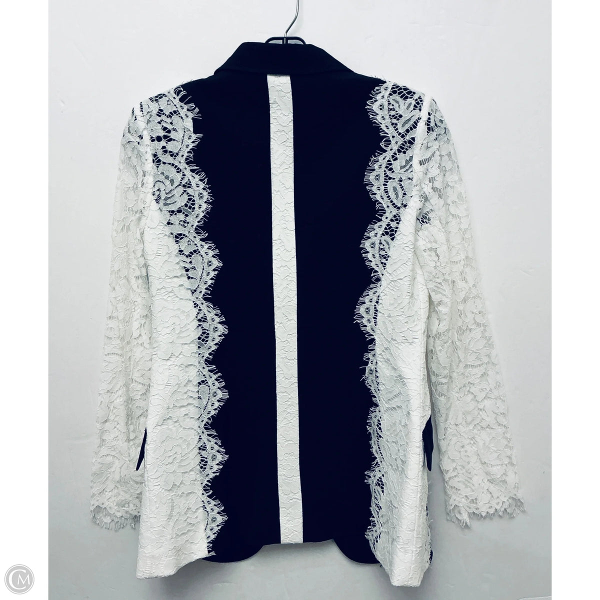 Blazer By Clothes Mentor In Black & White, Size: M