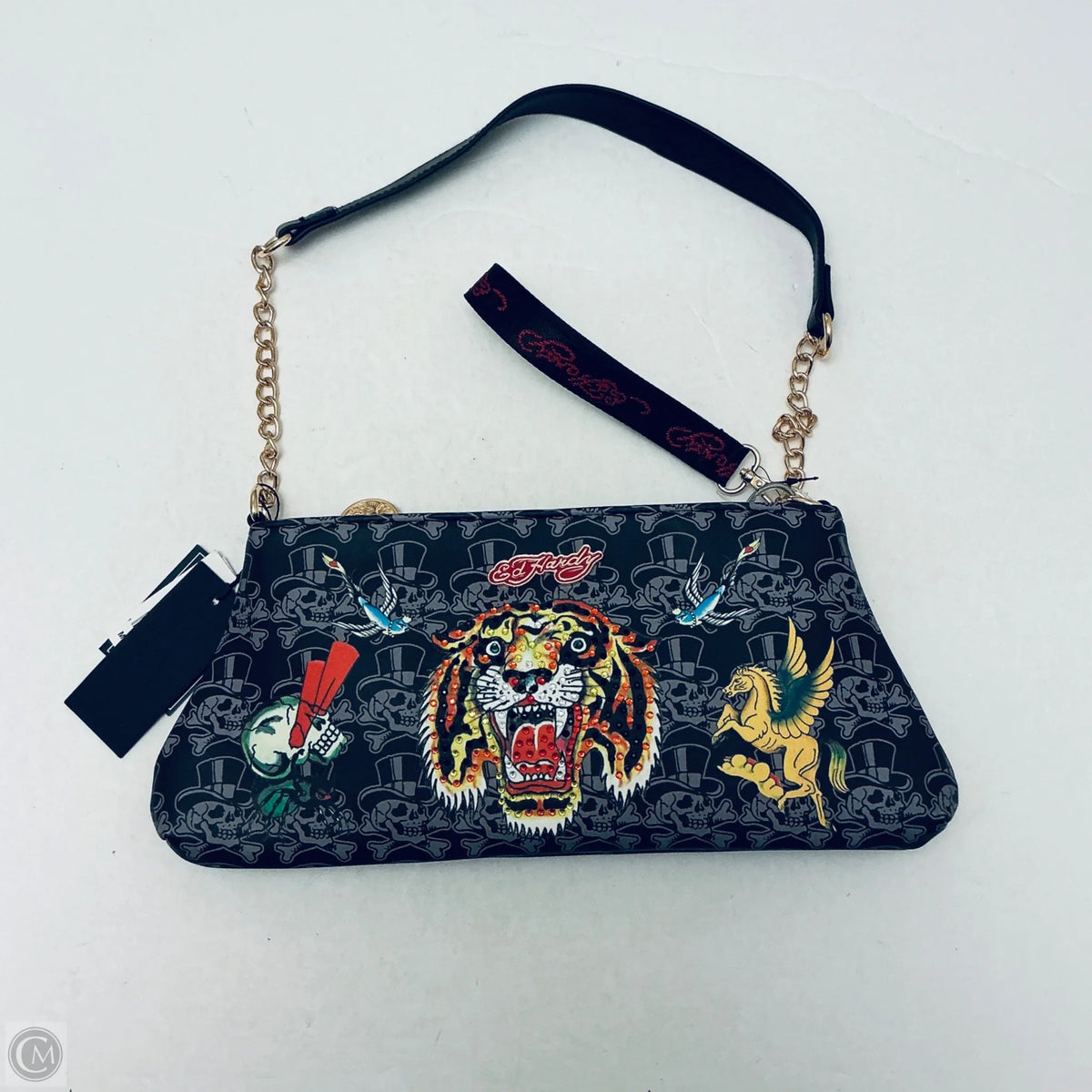 Handbag By Ed Hardy, Size: Small
