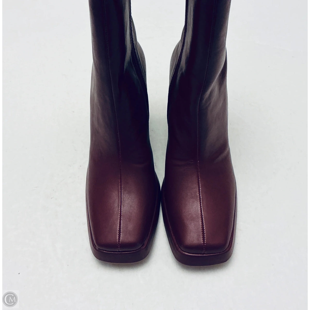 Boots Ankle Heels By Lulus In Maroon, Size: 6.5