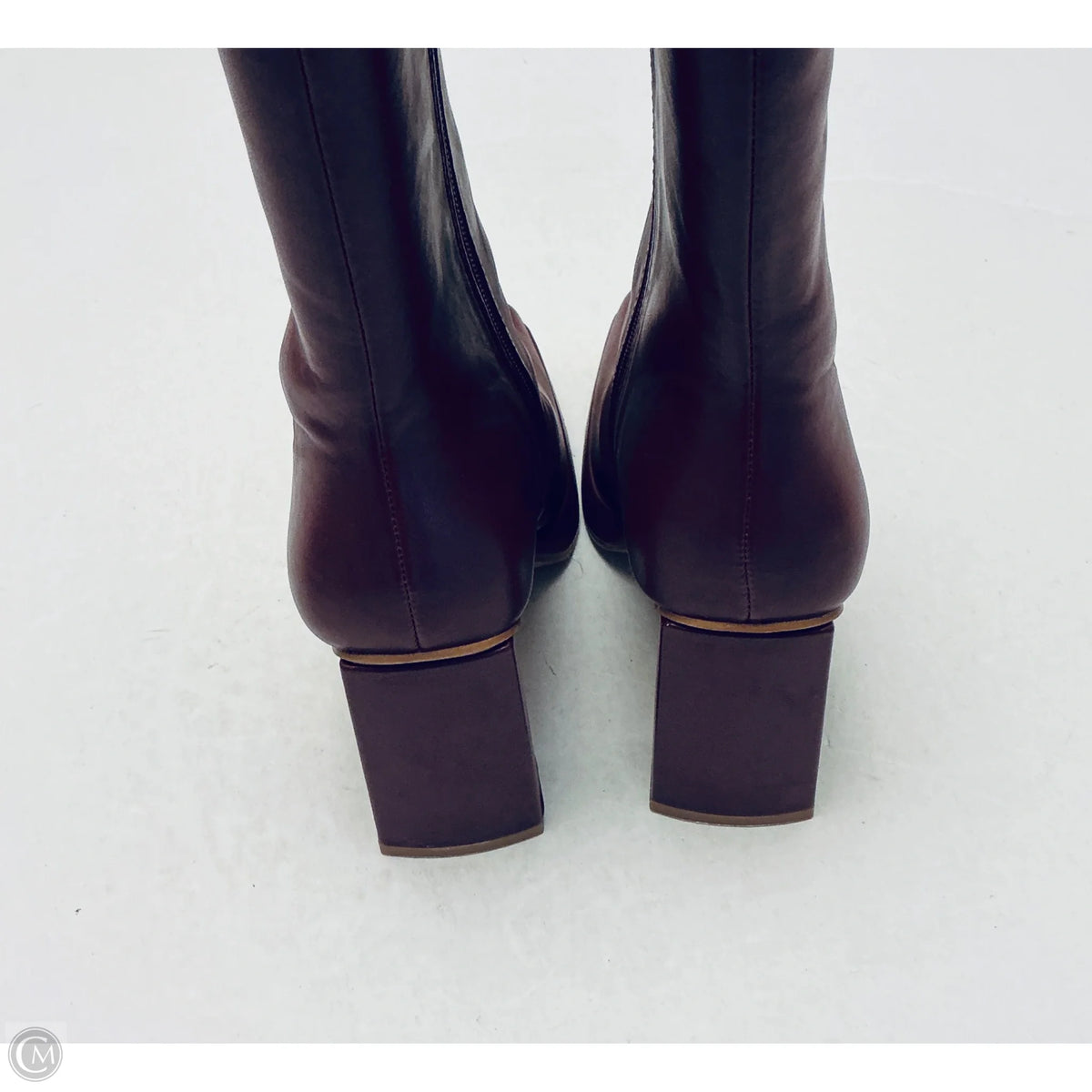 Boots Ankle Heels By Lulus In Maroon, Size: 6.5