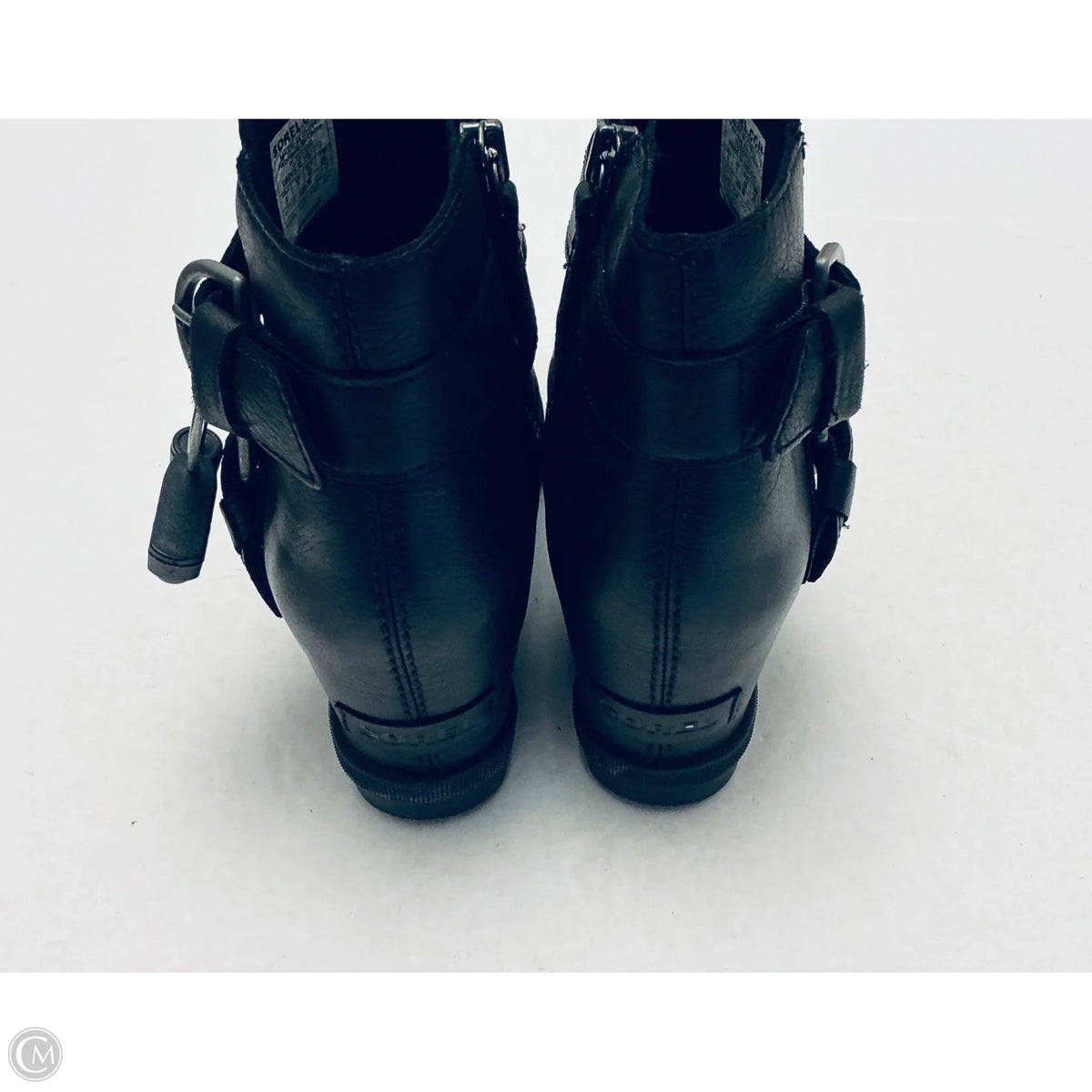 Boots Ankle Heels By Sorel In Black, Size: 9