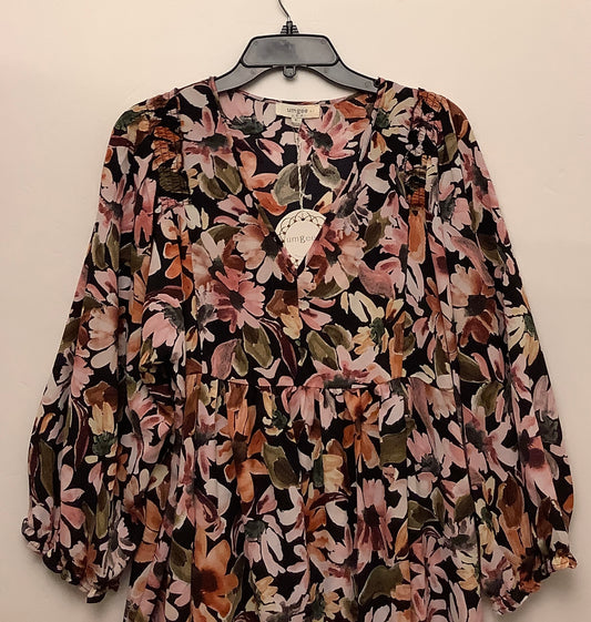 Dress Casual Midi By Umgee In Floral Print, Size: Xl