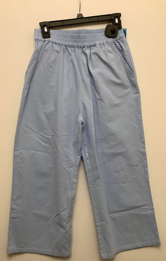 Pants Linen By Clothes Mentor In Blue, Size: 4