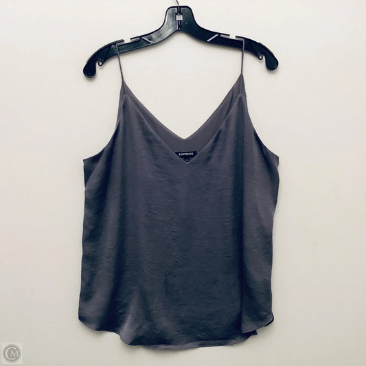 Top Sleeveless By Express In Grey, Size: L