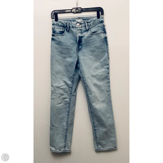 Jeans Straight By Good American In Blue Denim, Size: 4