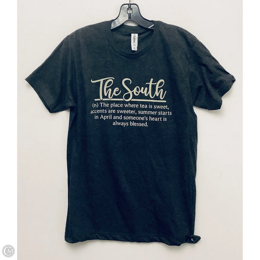 Top Short Sleeve Basic By Tultex In Grey, Size: M