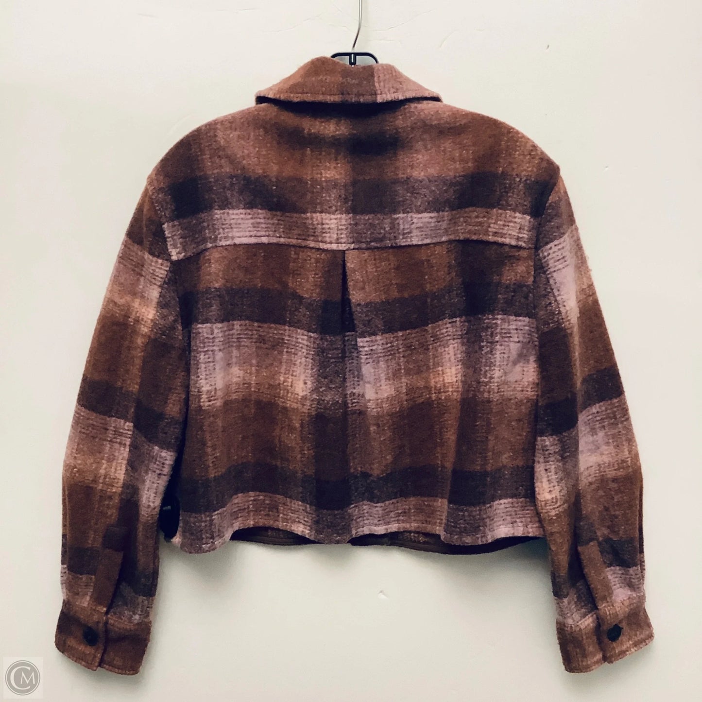 Jacket Shirt By Clothes Mentor In Mauve, Size: M