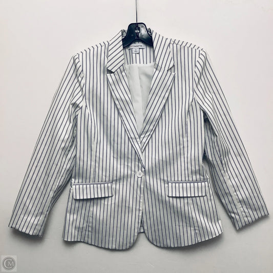 Blazer By Liz Claiborne In Blue & White, Size: M